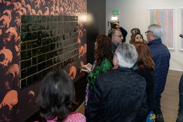 008 ART IRAN Falling Into Language Opening Celebration