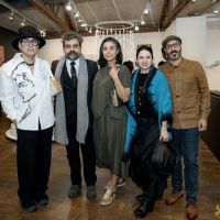 057 ART IRAN Falling Into Language Opening Celebration