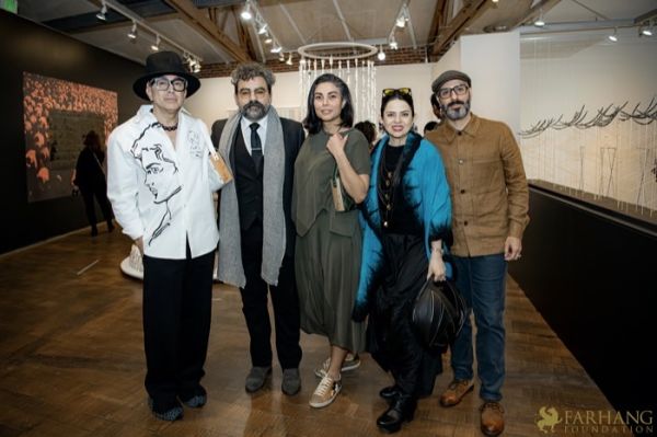 057 ART IRAN Falling Into Language Opening Celebration