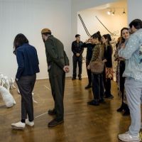 064 ART IRAN Falling Into Language Opening Celebration