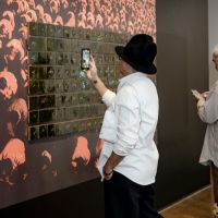 075 ART IRAN Falling Into Language Opening Celebration