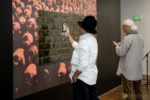 075 ART IRAN Falling Into Language Opening Celebration