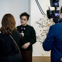 084 ART IRAN Falling Into Language Opening Celebration