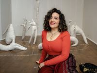 092 ART IRAN Falling Into Language Opening Celebration