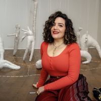 092 ART IRAN Falling Into Language Opening Celebration