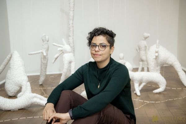 113 ART IRAN Falling Into Language Opening Celebration