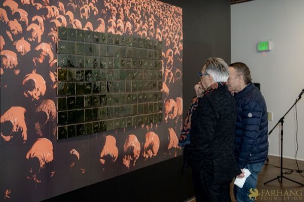 124 ART IRAN Falling Into Language Opening Celebration