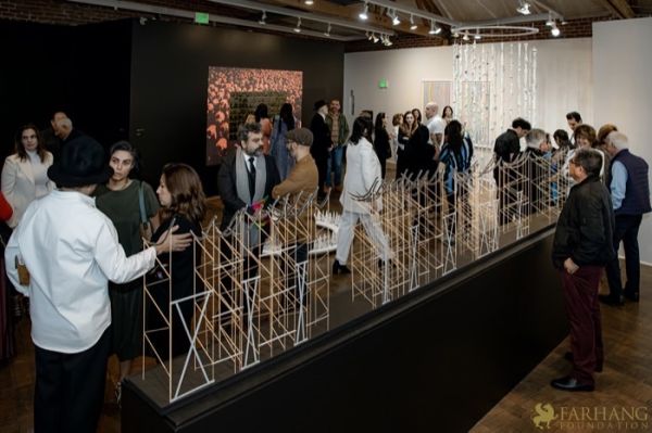 137 ART IRAN Falling Into Language Opening Celebration