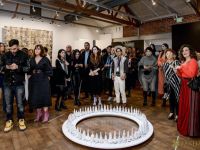 138 ART IRAN Falling Into Language Opening Celebration