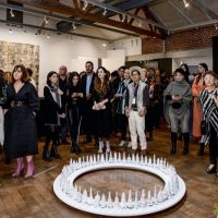 138 ART IRAN Falling Into Language Opening Celebration