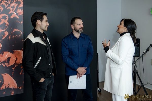 149 ART IRAN Falling Into Language Opening Celebration