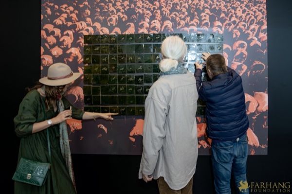 152 ART IRAN Falling Into Language Opening Celebration