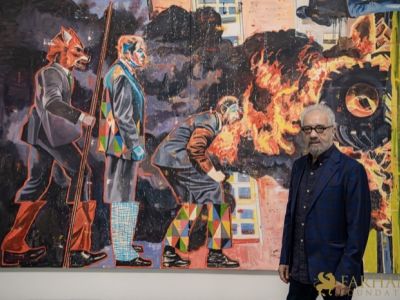 Nicky Nodjoumi + Nahid Hagigat Exhibition Opening at YBCA