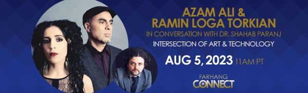 Azam Ali & Ramin Loga Torkian with Dr. Shahab Paranj